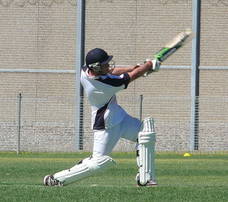 Aaron Roling hits out vs ASCA U23s 130211.jpg